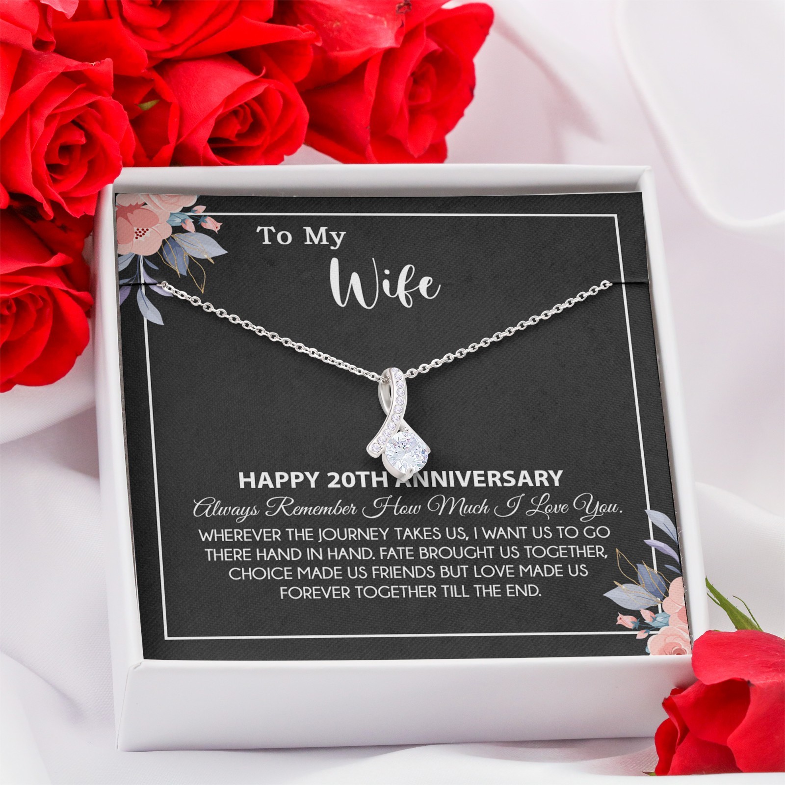 20th Anniversary Gift For Wife Necklace, 20 Year Anniversary, 20th Wedding Gift