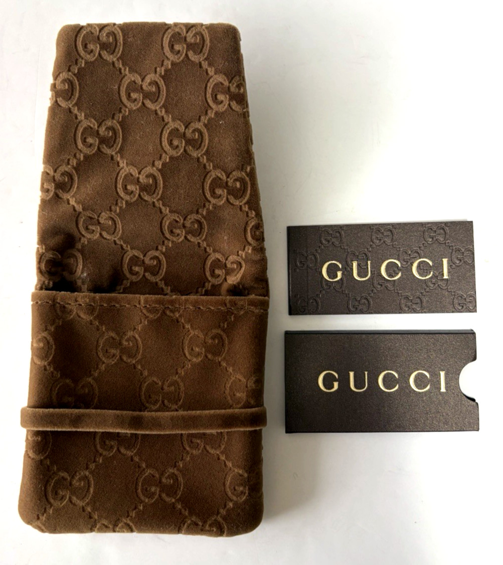 Gucci Interlocking Necklace Sterling Silver 925 Pendant with Box and Accessories