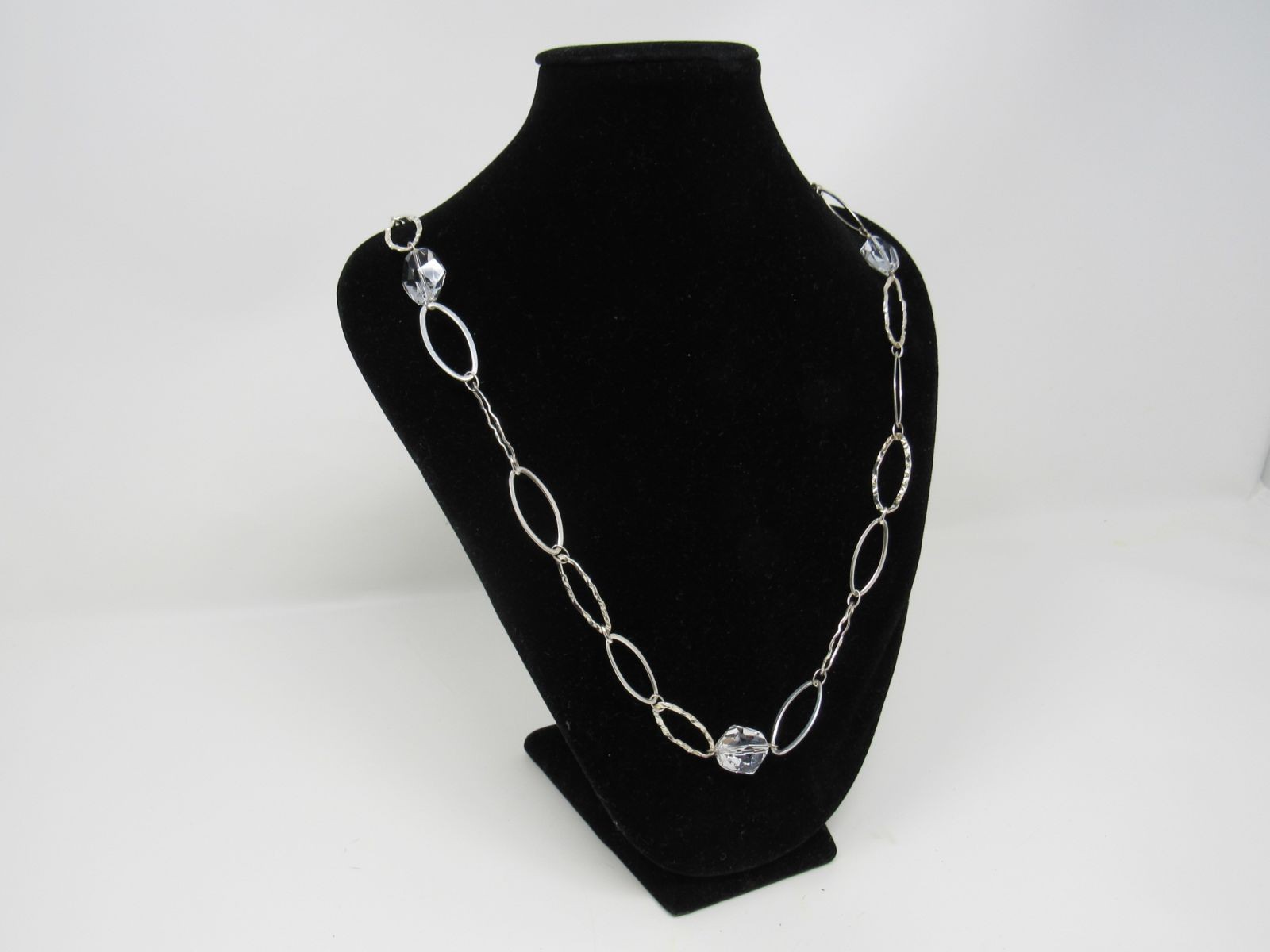 Designer Chain Link Necklace Silver Female Adult 580-020723