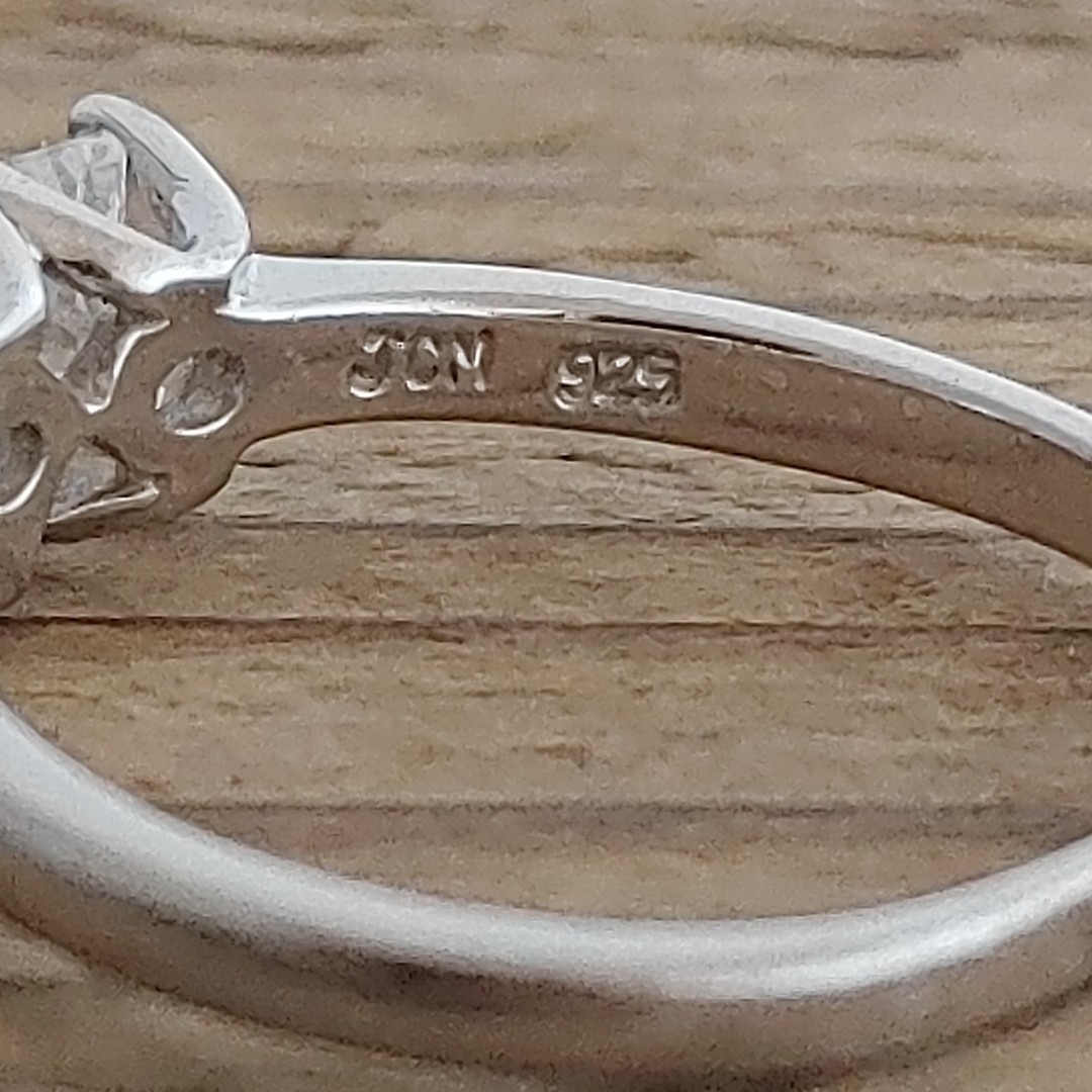 925 Sterling Silver CZ Engagement Ring Cubic Zirconia JCM Size 9