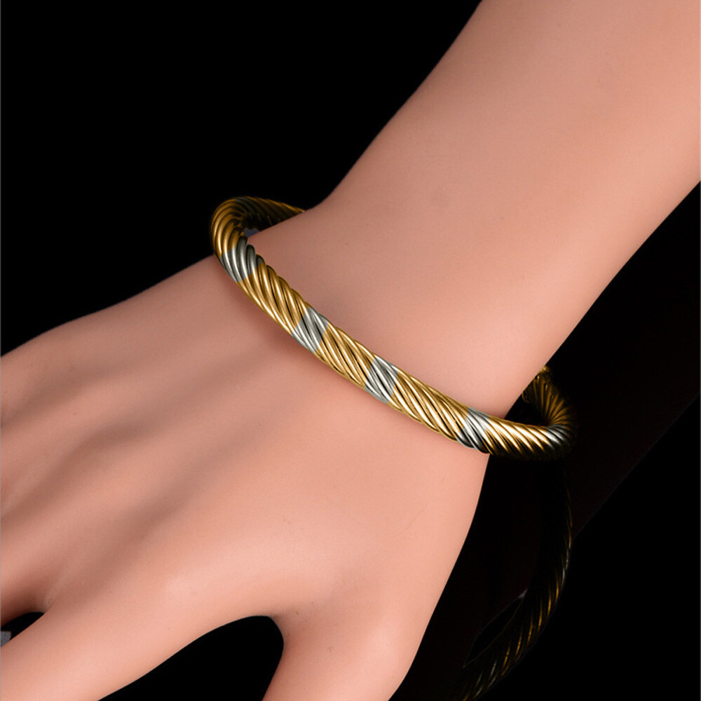 Copper Magnetic Therapy Bangle Balance Energy Stress Arthritis Pain Relief Golf