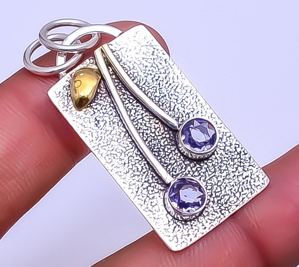 Purple Amethyst 925 Sterling Silver Pendant 1.76″ P25813735, Christmas Gift