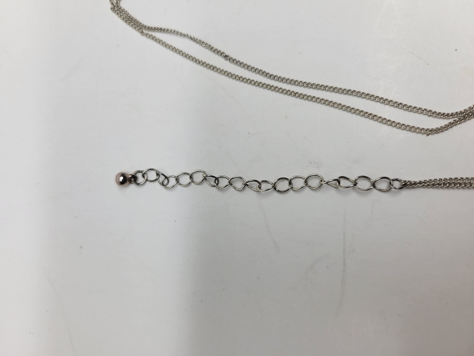 Bloomingdales Silver Tone Two Chain Strand Necklace w/ Pendant – New with Tags