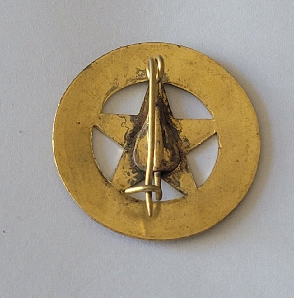 Replica Polish Solid Brass Texas Rangers Company A Badge – Novelty Western Badge