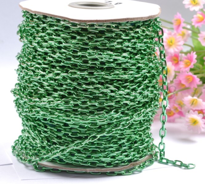5M gold plated and silver cable openings link iron metal chains and colors