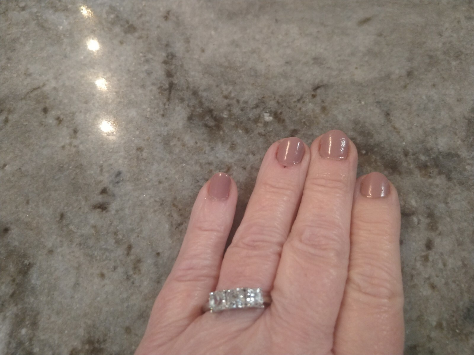 Lab Created White Sapphire 3 Stone Ring in Stainless Steel (Size 9.0) 2.60 ctw
