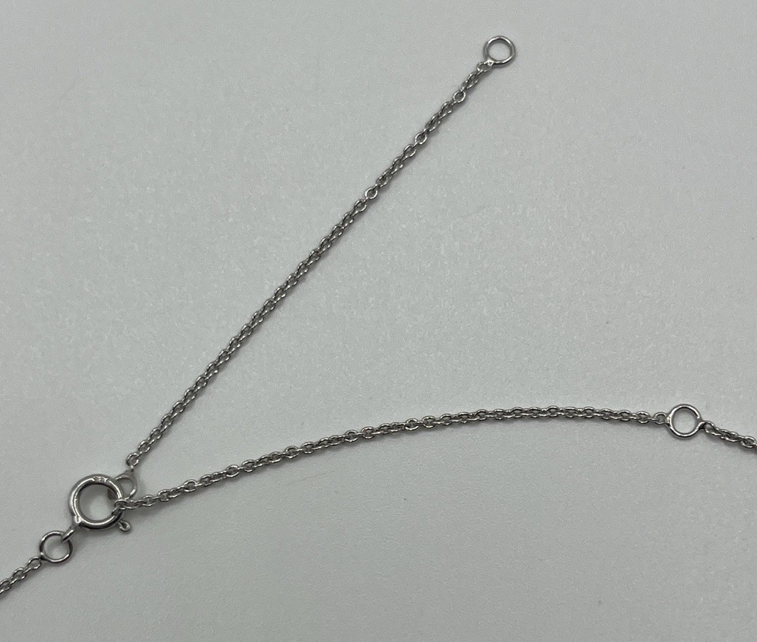 Sterling Silver Pavé Heart Shaped Pendant & Adjustable 925 Necklace 16-24 Inches
