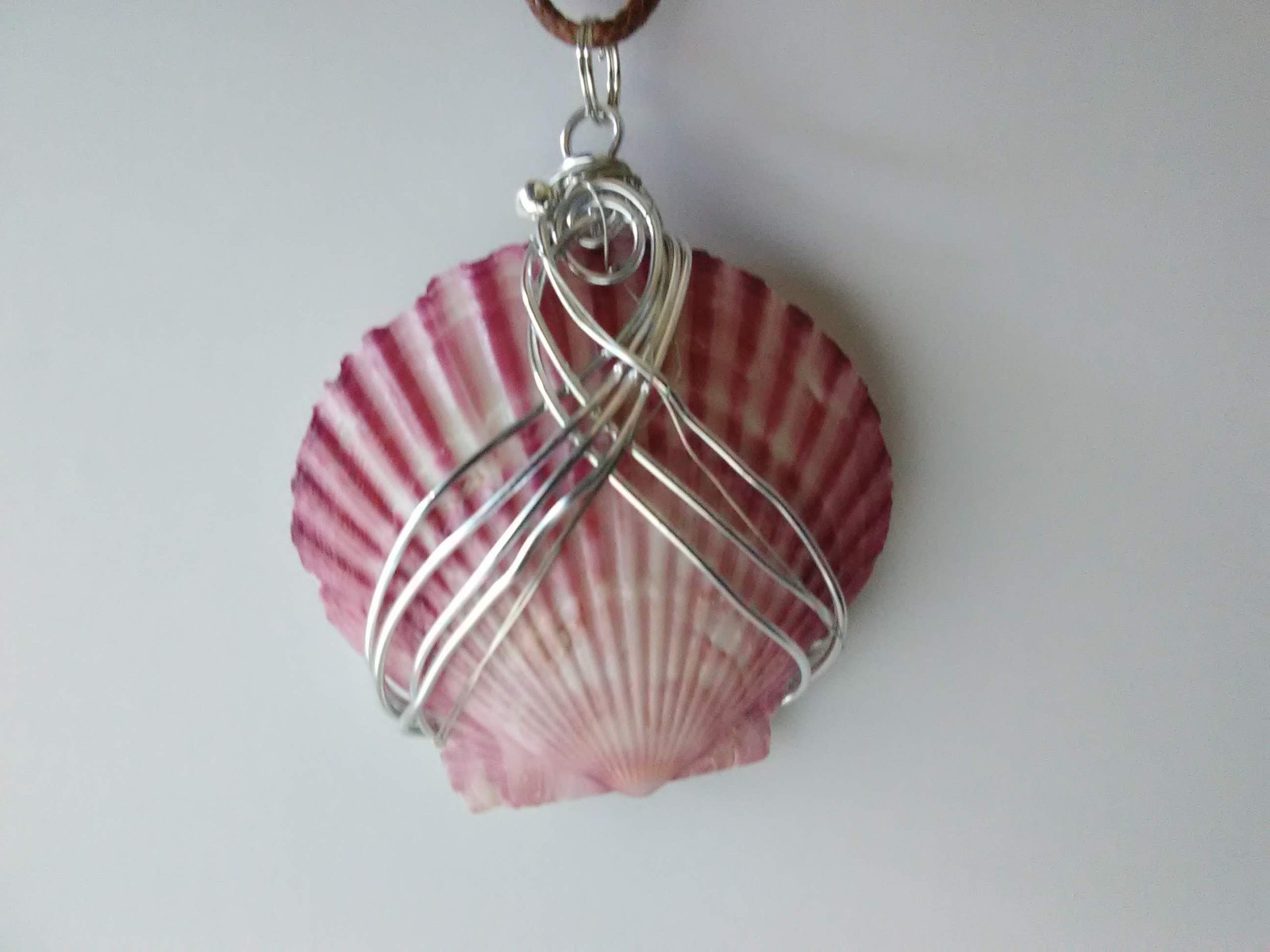 Boho Chic Real Seashell Pendant Necklace 20″ Women’s Jewelry US Seller Gift