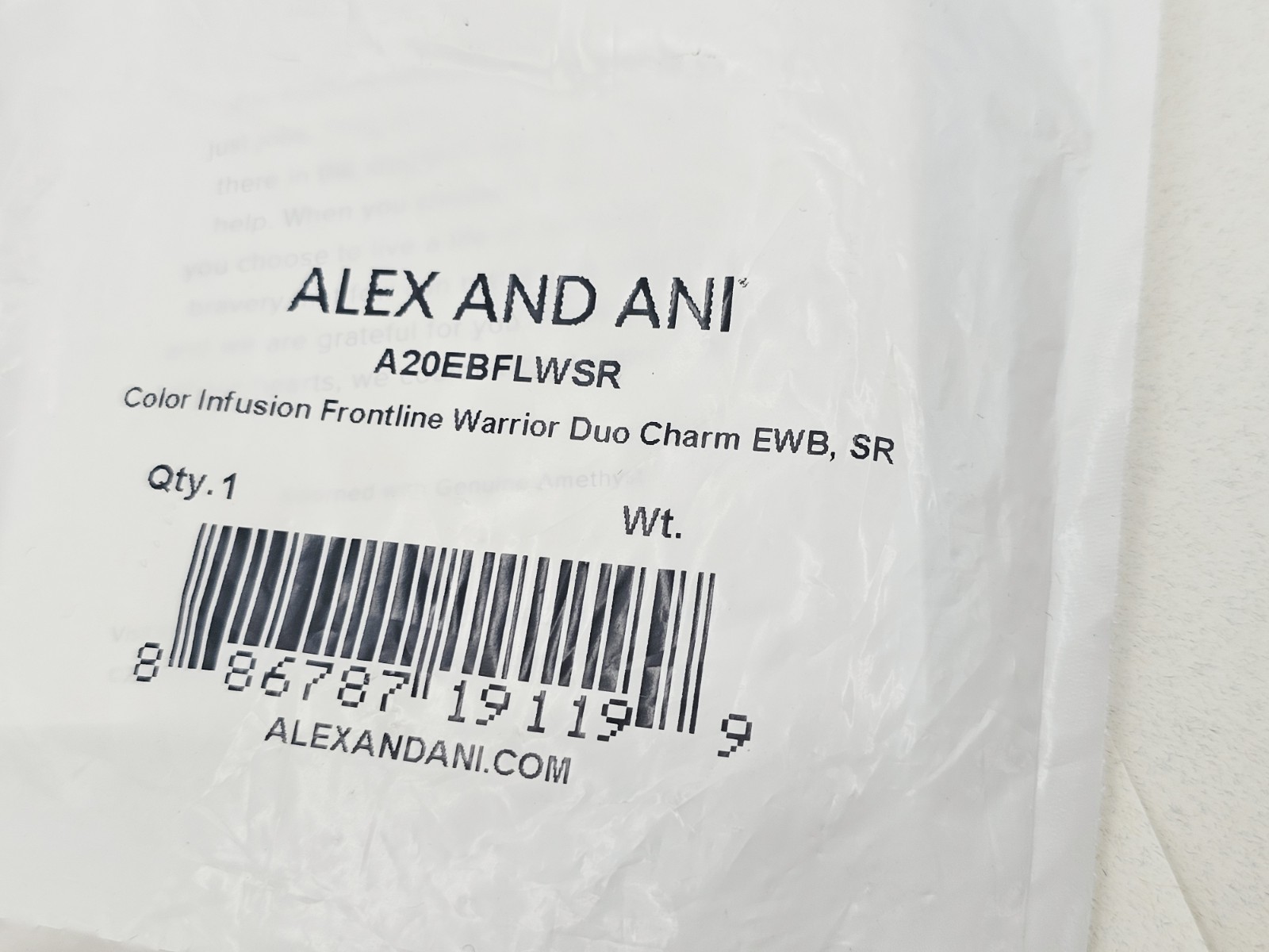 Alex and Ani ” Frontline Warrior ” Rose Gold Duo Charm Bangle Bracelet 🔆 New
