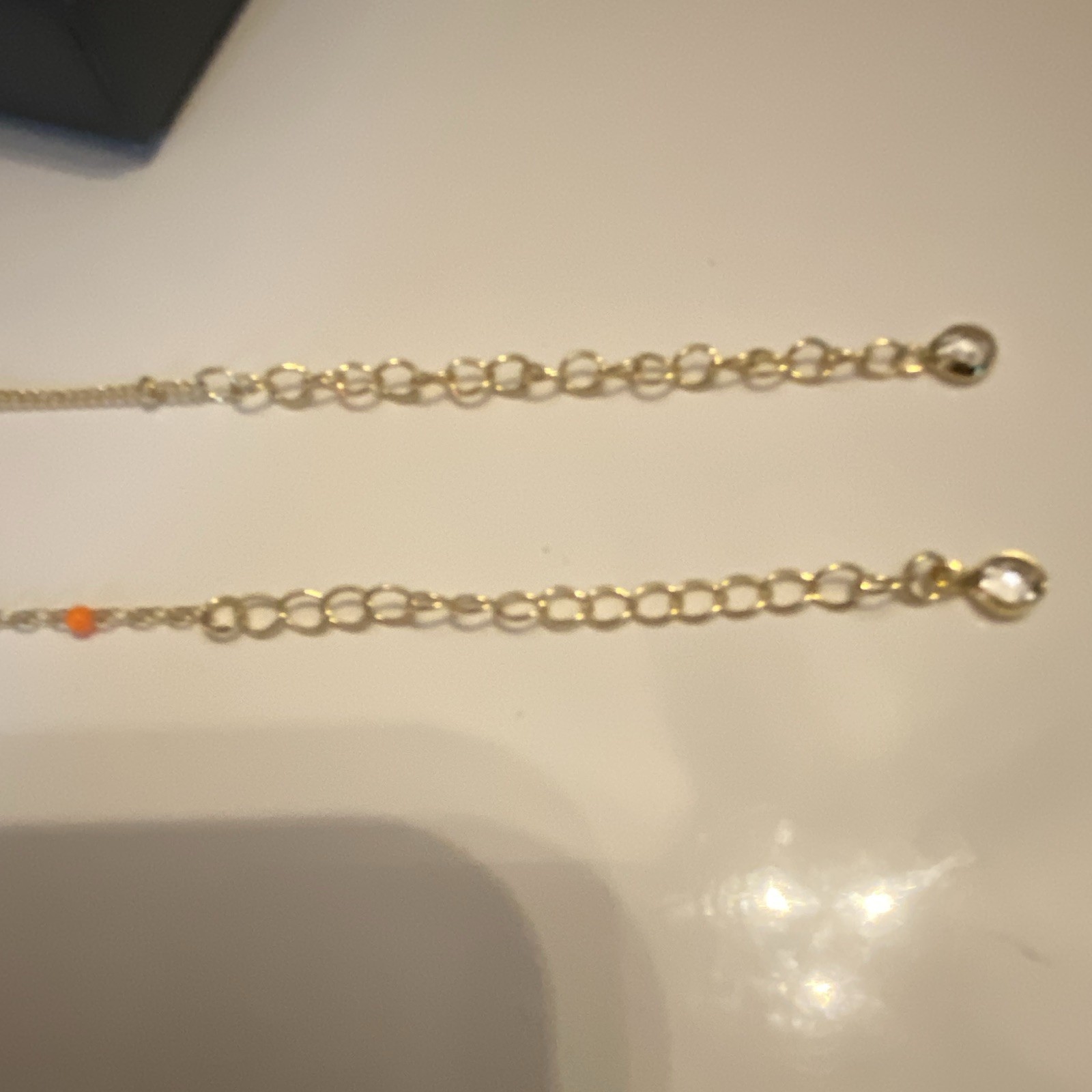 MOOHAM Gold Tone Adjustable Chain Bracelet Cross Charm Multicolor Beads