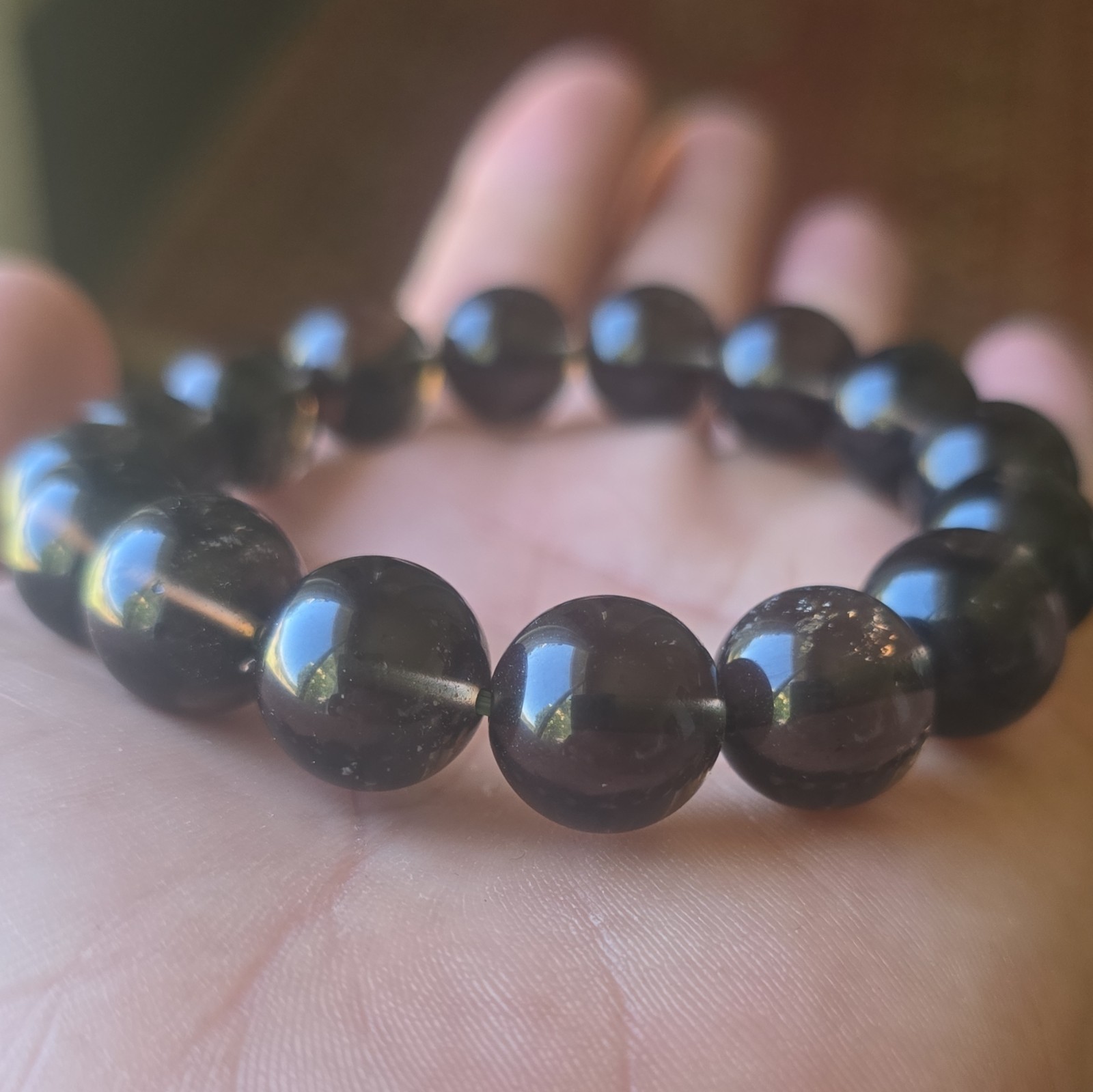 AGNI MANITITE PEARL OF FIRE ROUND BEADED 13MM -15MM BRQCELET