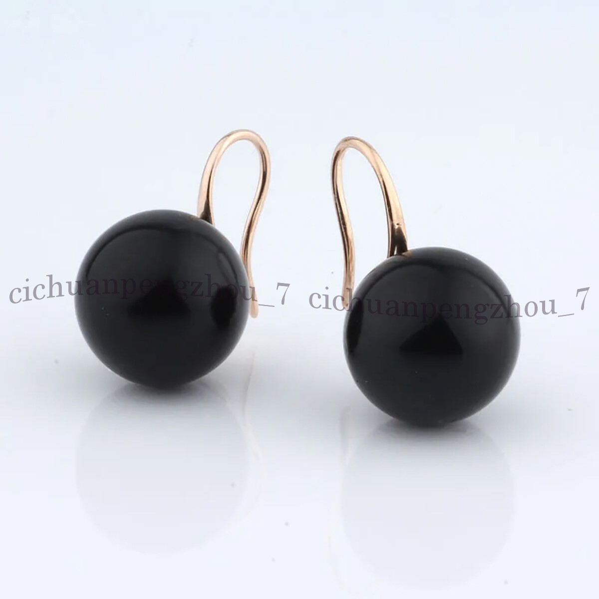 Black White Red Gray South Sea Shell Pearl Dangle Hook Earrings 8/10/12/14/16mm
