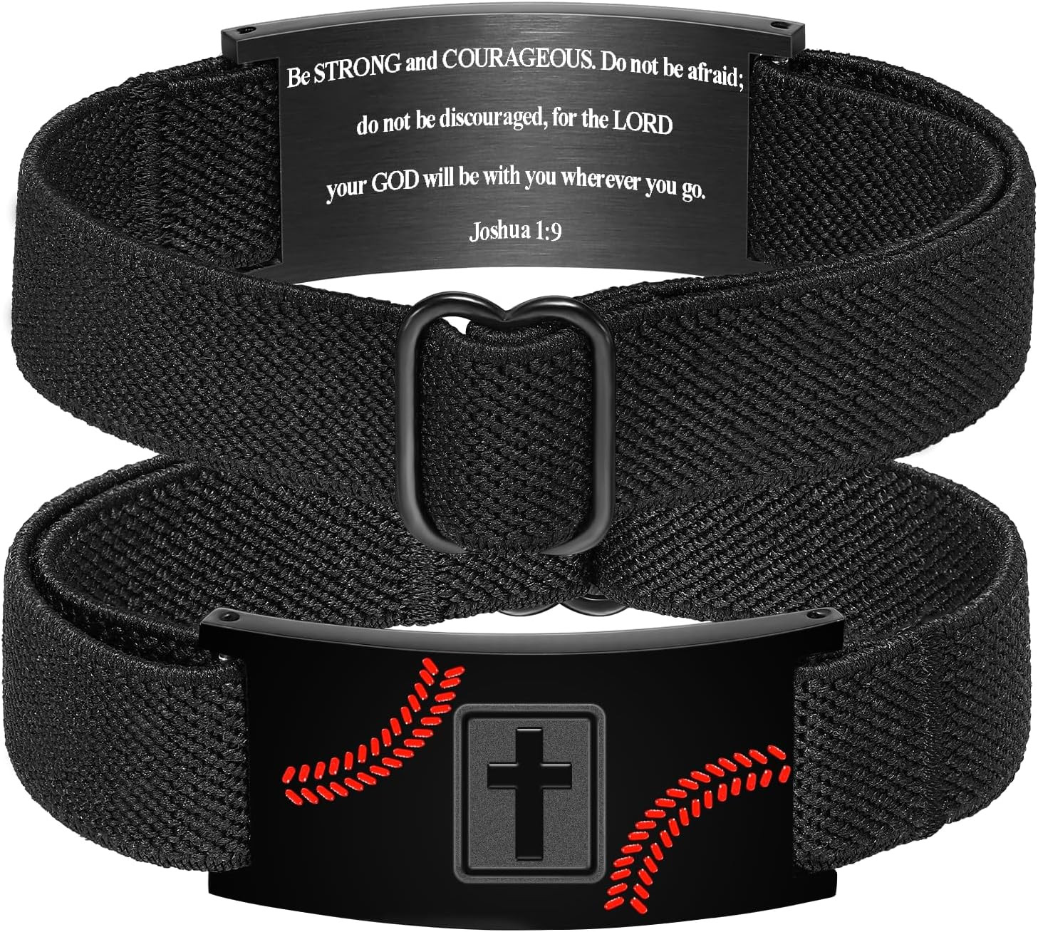 Graduation Gifts for Him Bracelets for Men Boys Baseball Cross Bracelet Elastic