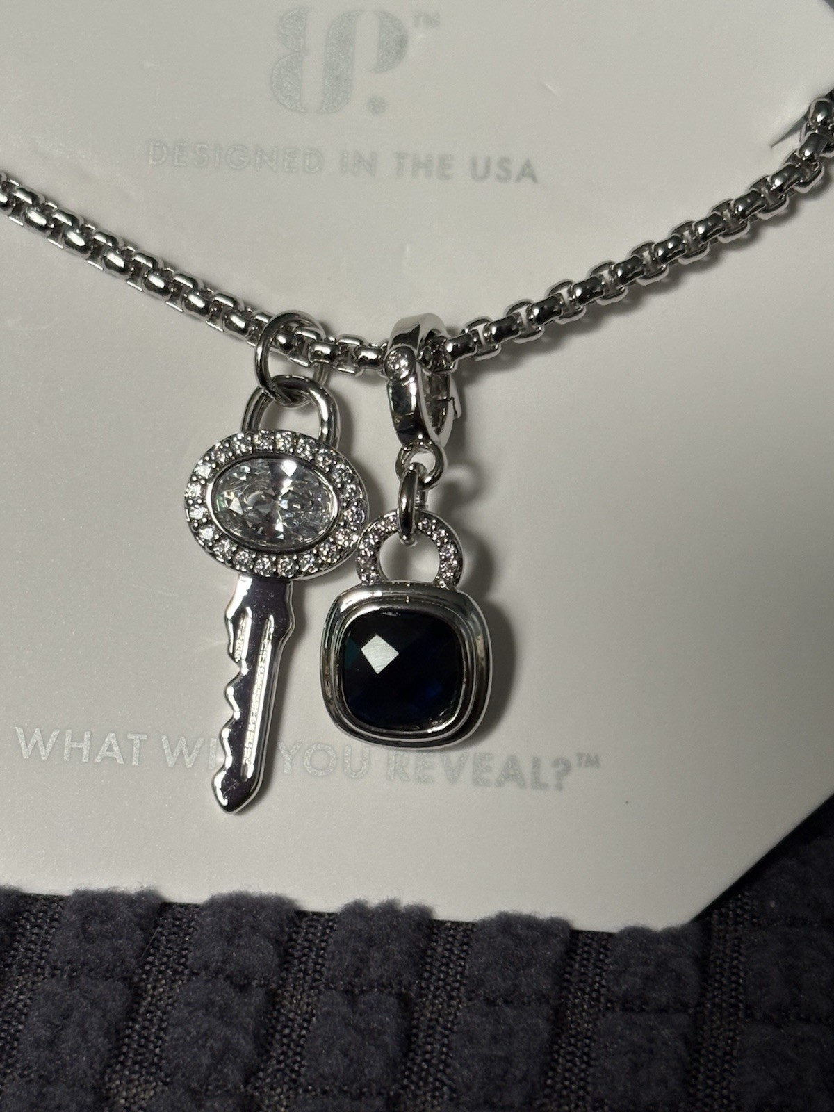 Bomb Party Exclusive BB, “The Key To Dreams”, Sapphire Spinel on Rhodium