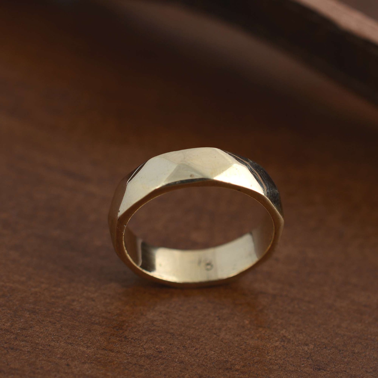 Solid Brass band Ring, Plain Handmade ring Simple band, Wedding band Woman