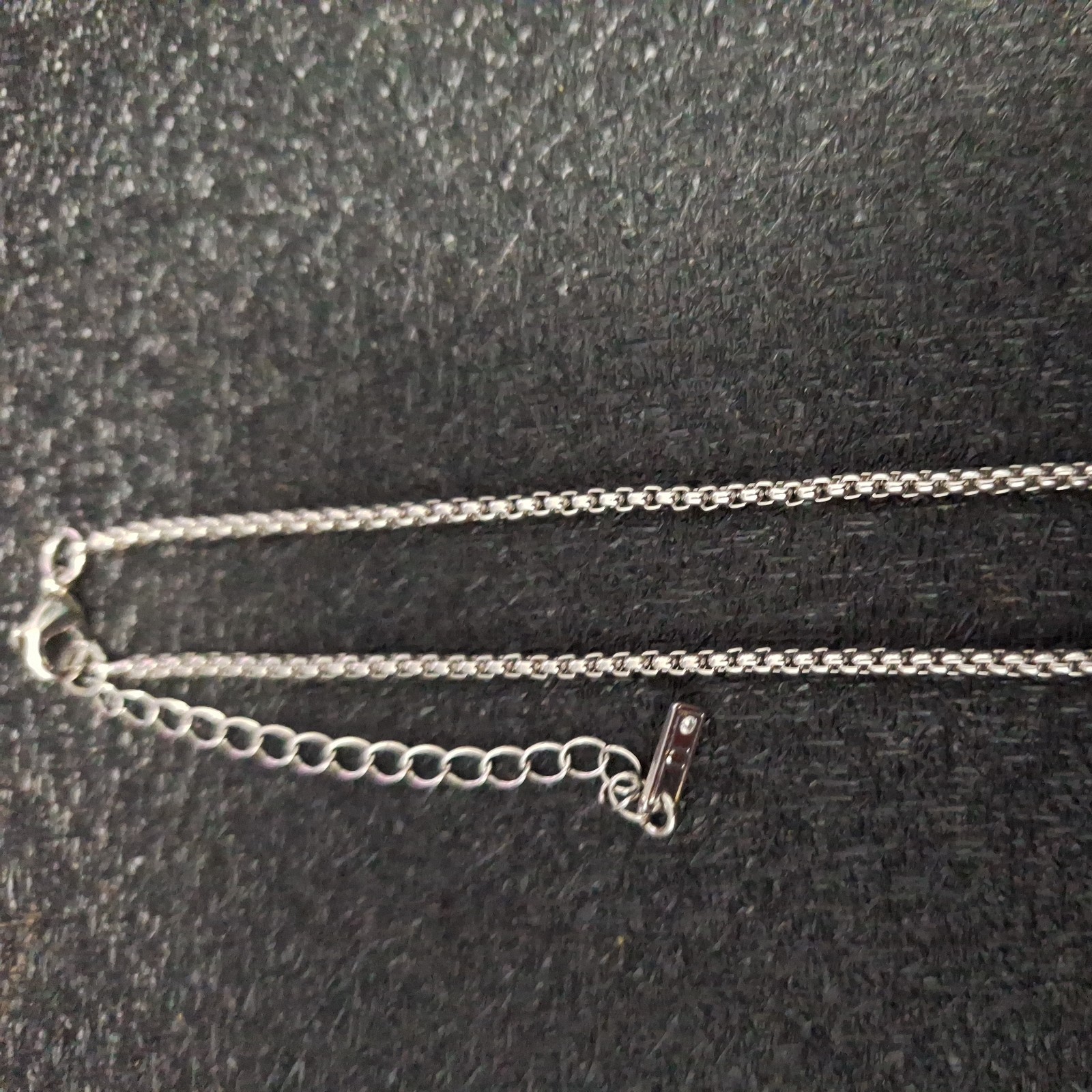 Next Sterling Silver Lariat Style Necklace With Crystal Drops – 14inch drop
