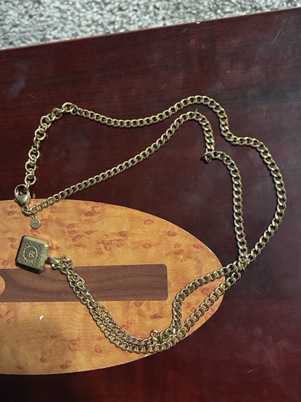 Movado 22’ 925 Sterling Silver 14k GP Men’s Chain 400$ in store