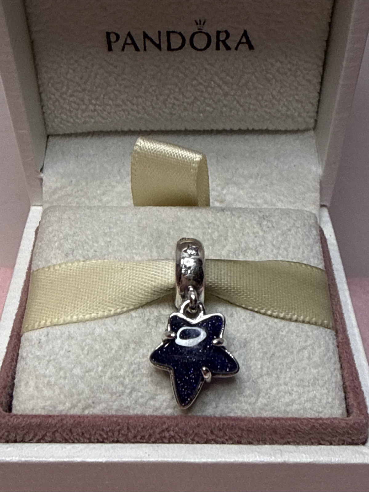 300A NWT AUTH PANDORA SS/CZ CELESTIAL GALAXY STAR MURANO DANGLE #792368C01 RET