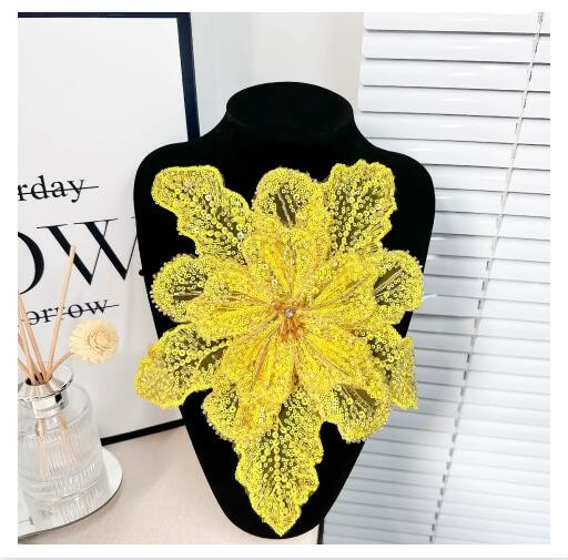 DIY Clothing Lace Sequin Beads Flower Embroideried Appliquothing Sew Accessories