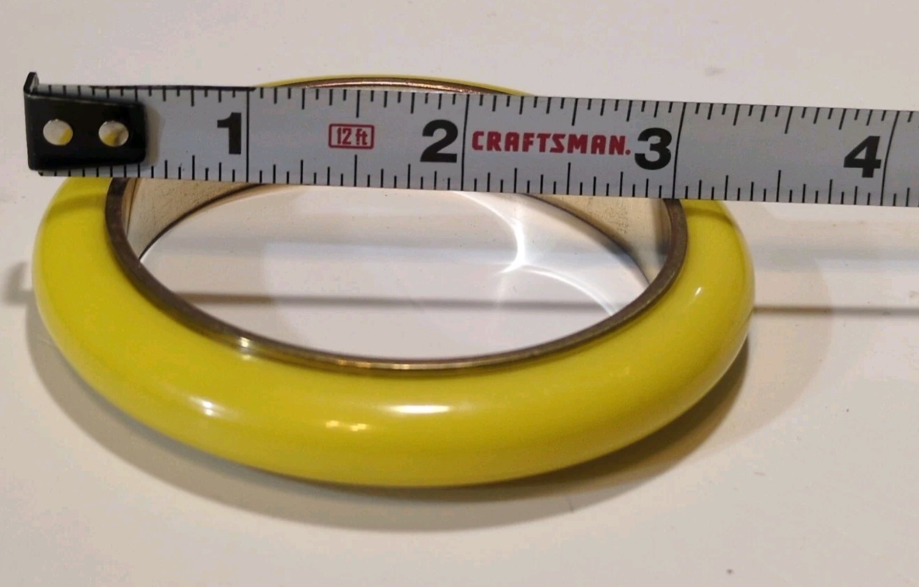 Banana Republic Yellow Bangle Acrylic Metal