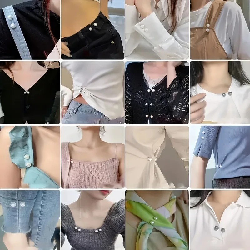 Waist Pins For Dress Safety Pins Pearl Brooch Pins For Clothes Neck Button UK