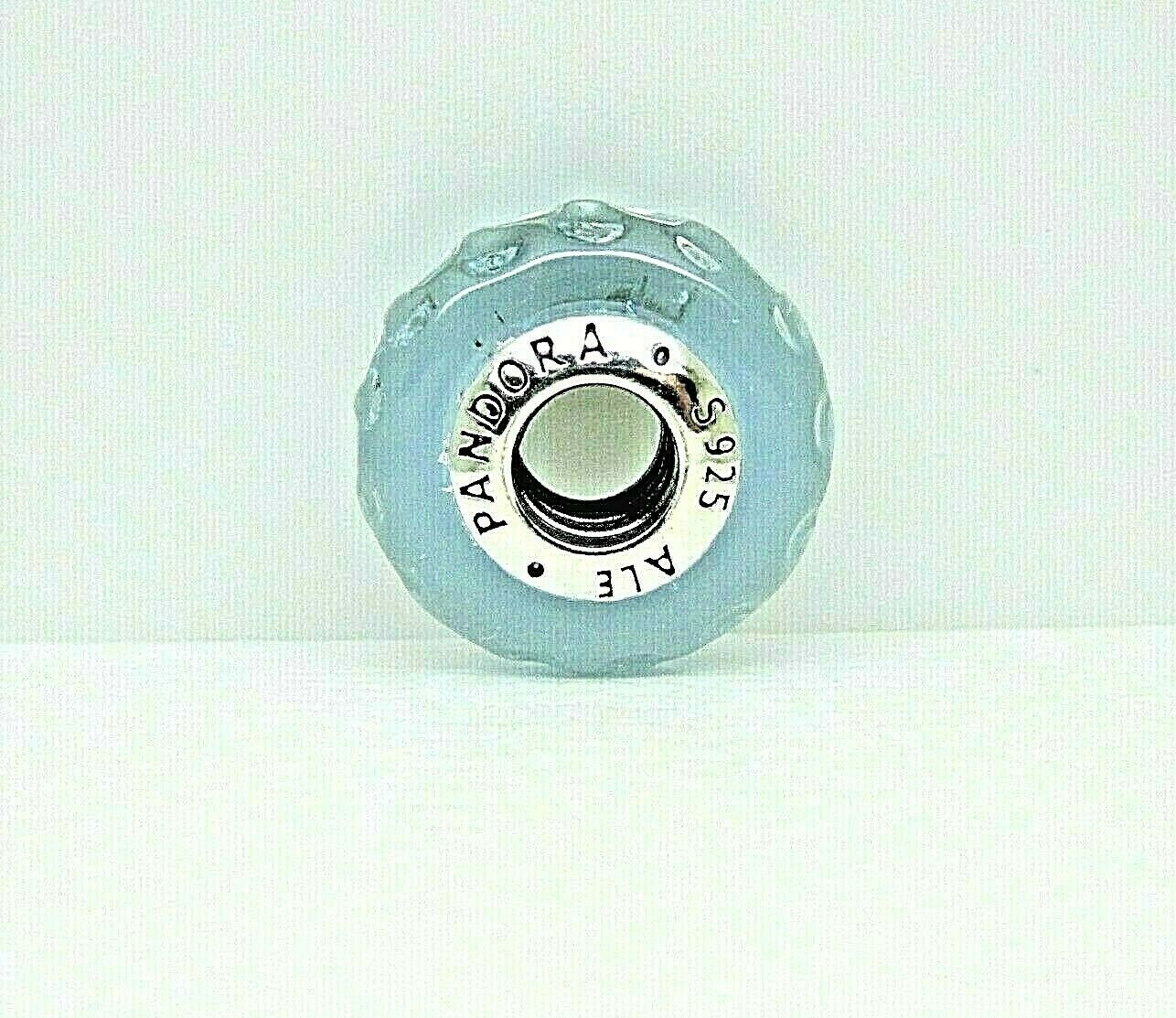 Authentic Pandora #798875C00 Wavy Lavender Murano Glass Charm
