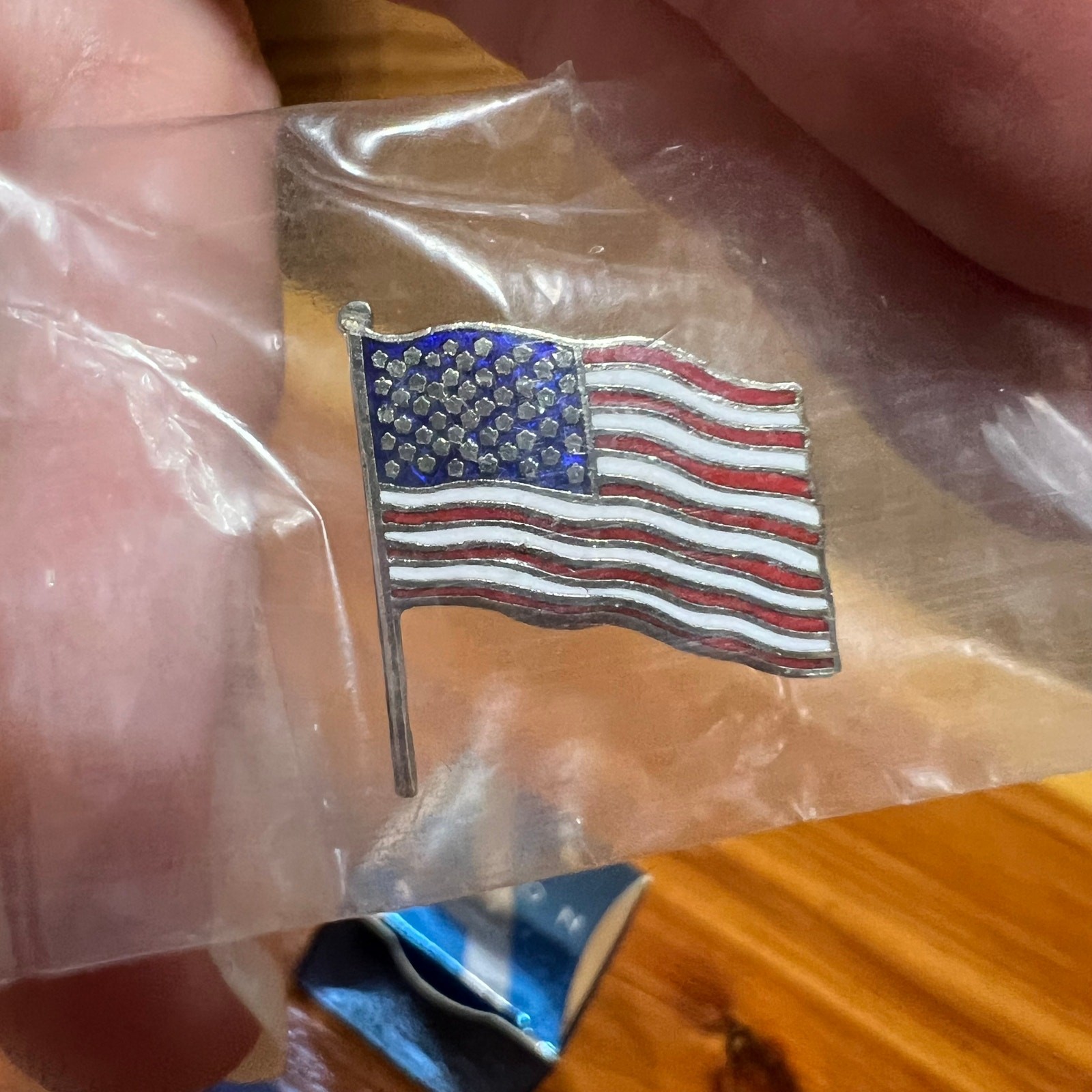 Vintage NOS Brooch Lapel Pins Avon Heart USA Flag Statue Liberty & USA Flag Pin