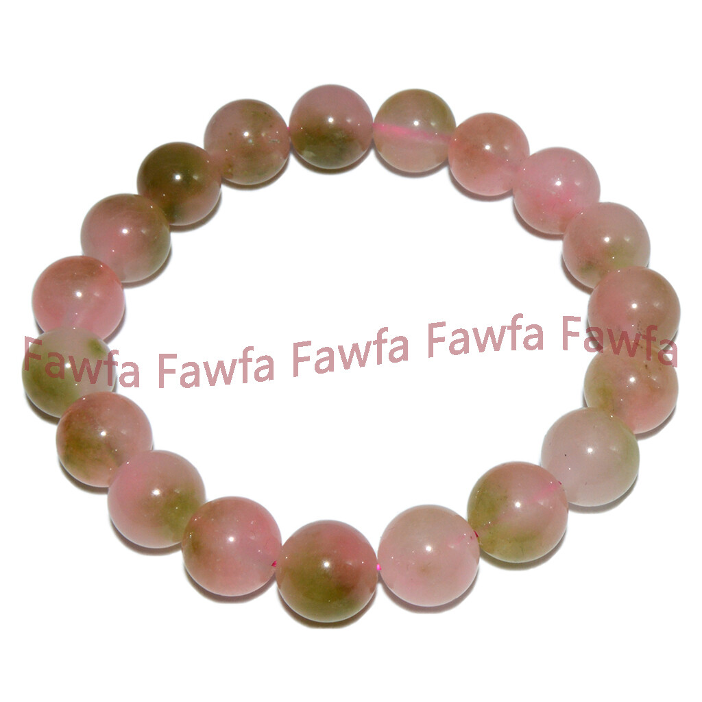 8/10/12/14mm Pink Green Multicolor Jade Round Gems Beads Necklace Bracelet Set
