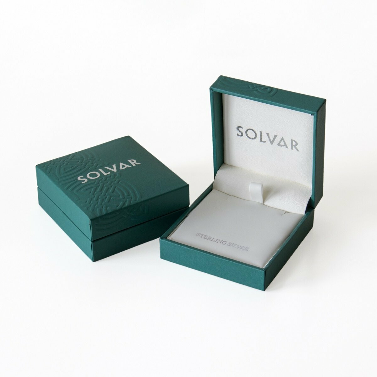 Solvar Celtic Cross Necklace Trinity Knot Sterling Silver Irish Made in Gift Box