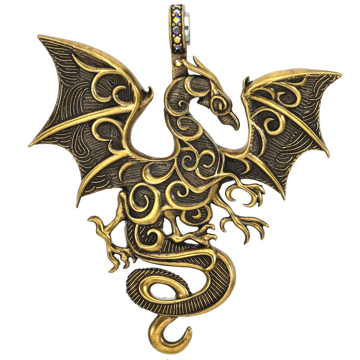 Kirks Folly Protector of the Realm Dragon Magnetic Enhancer brasstone