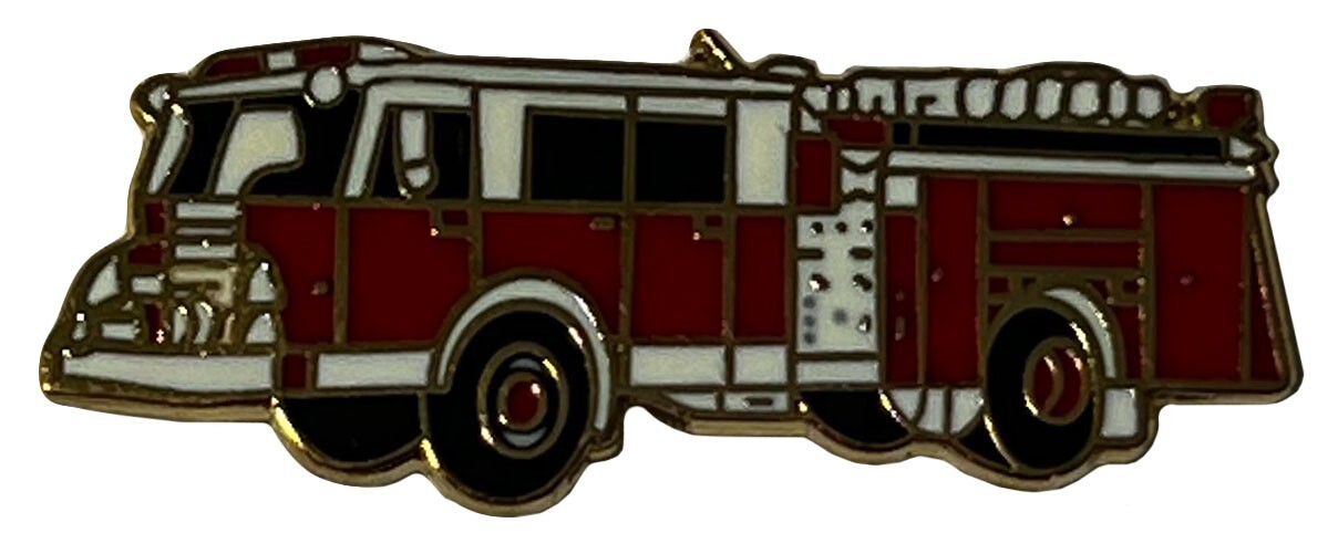 Wholesale Lot of 24 Fire Truck Motorcycle Hat Cap Lapel Pin PO-315