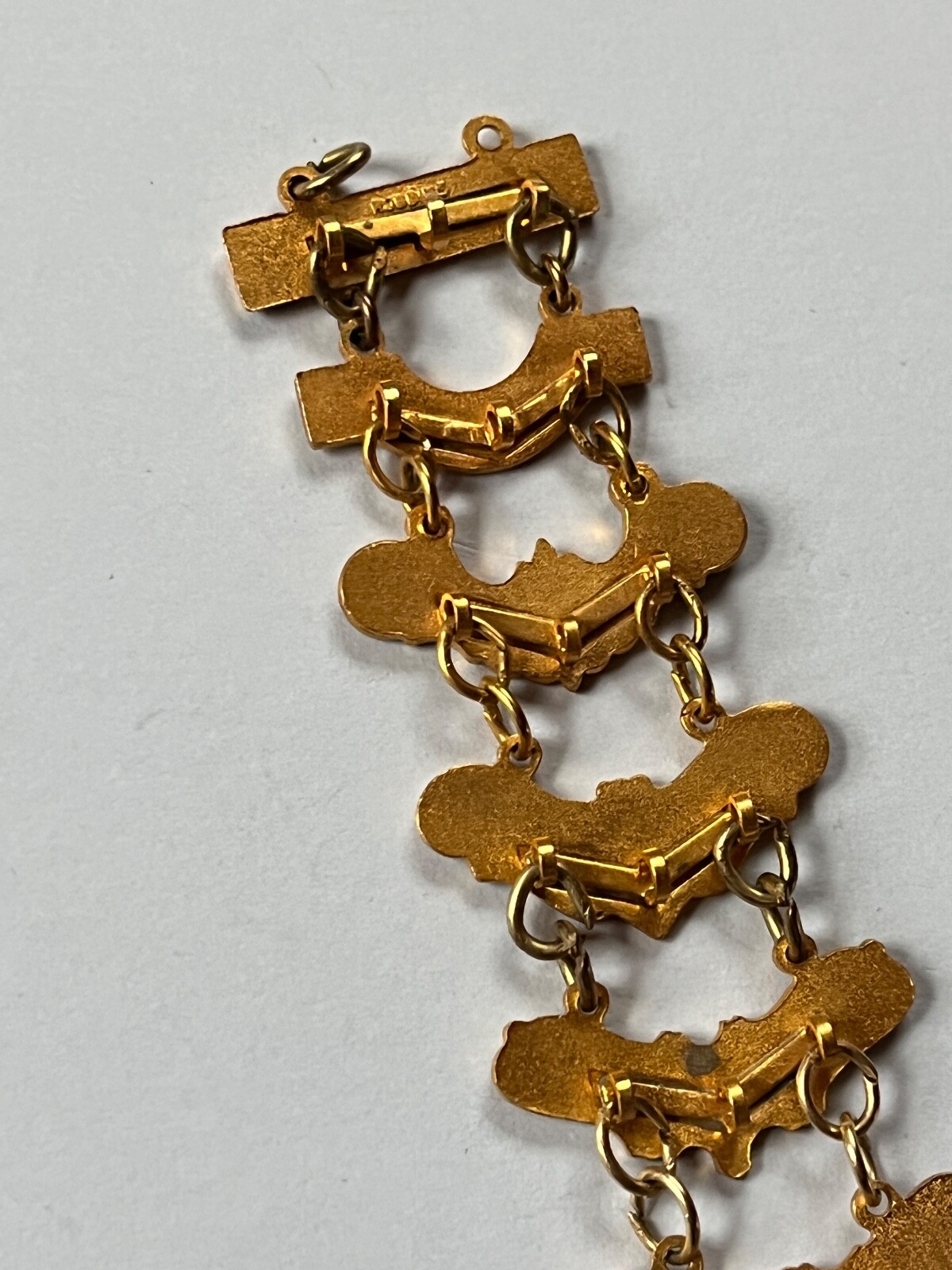 Vintage Red White & Blue Enamel & Goldtone Third thru Twelfth Year Work Annivers