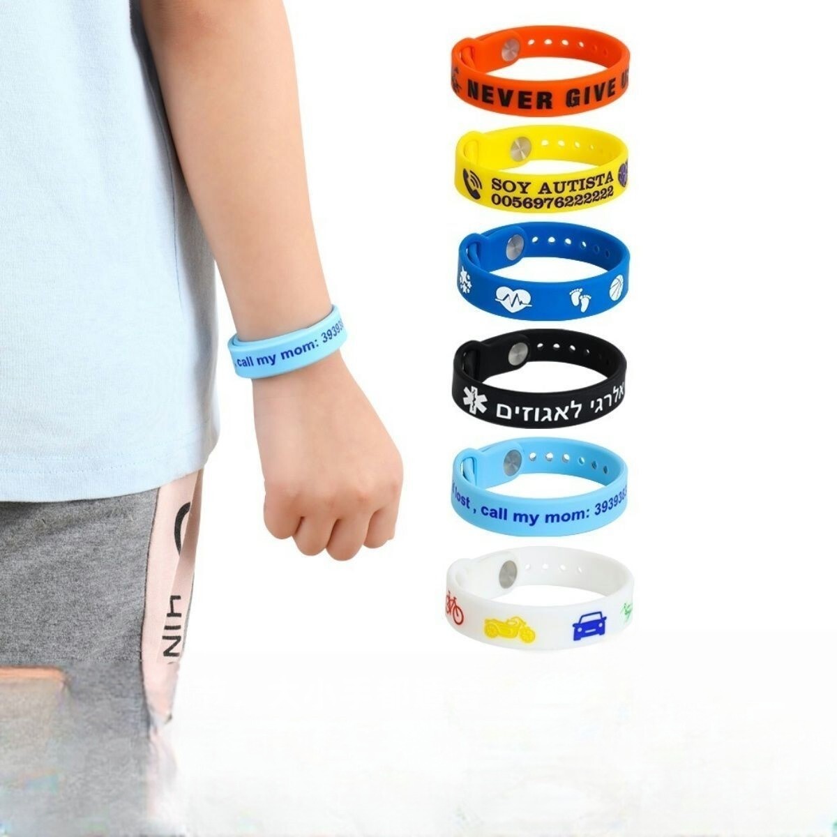 Custom Adjustable Engraved Silicone Wristbands – Personalized Rubber Bracelets