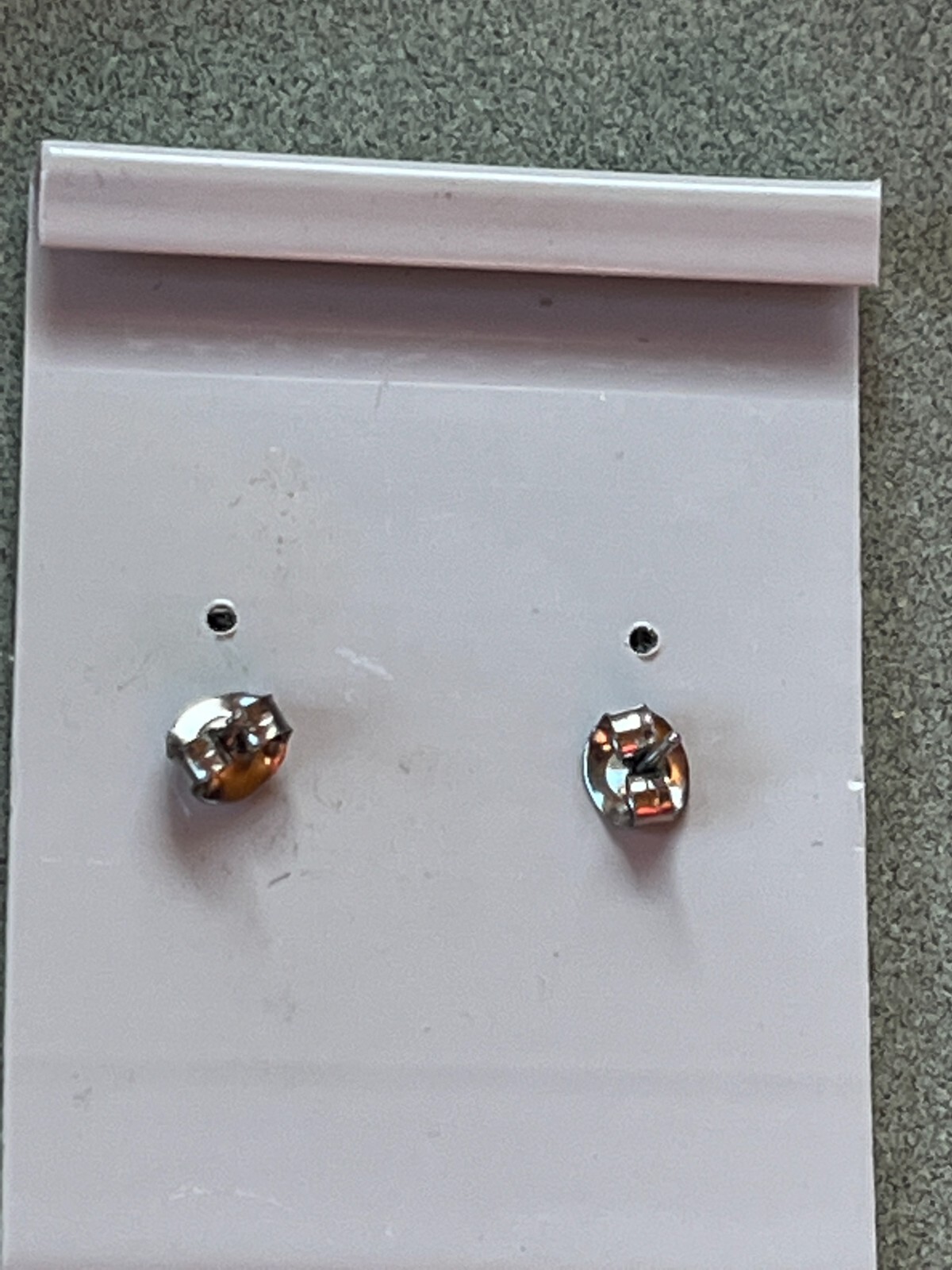 Vintage Dainty Simple Goldtone Religious Cross Post Earrings for Pierced Ears –