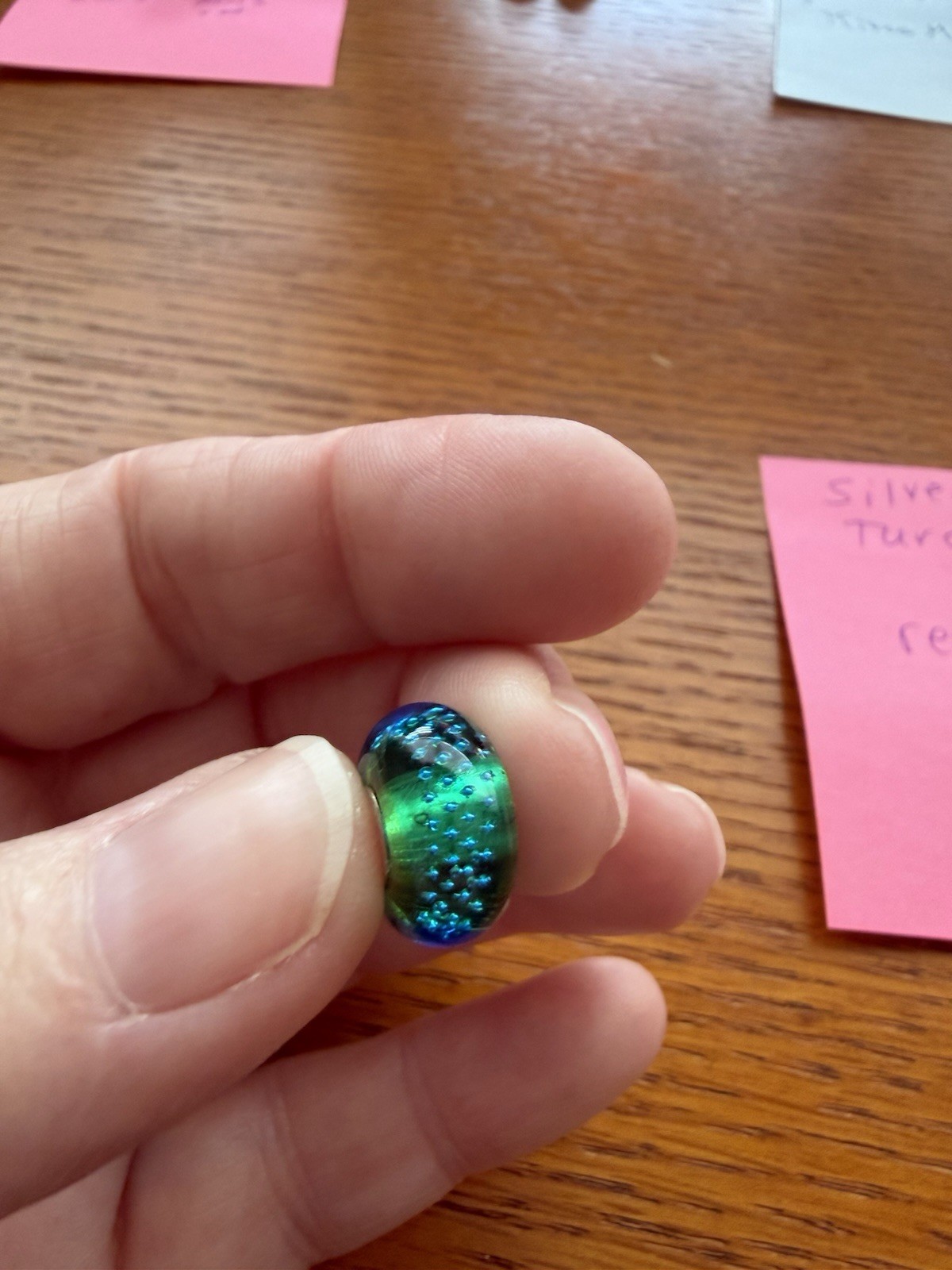 Trollbeads Silver Trace Turquoise Bead