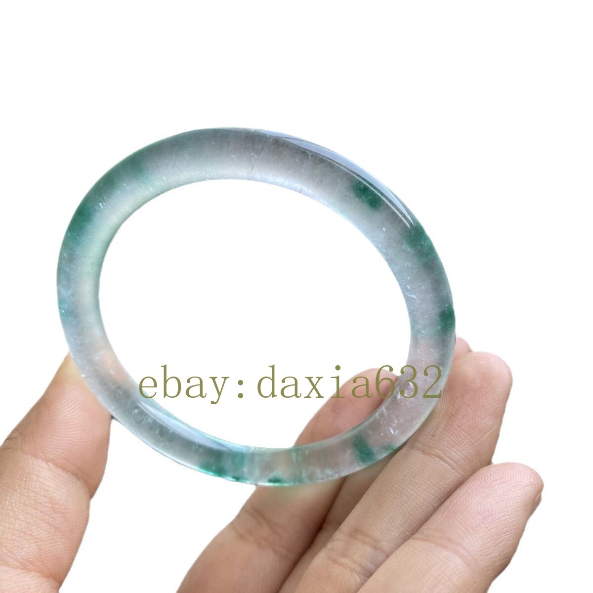 Certificate Natural Burmese emerald bracelet with floating blue flower bracelet