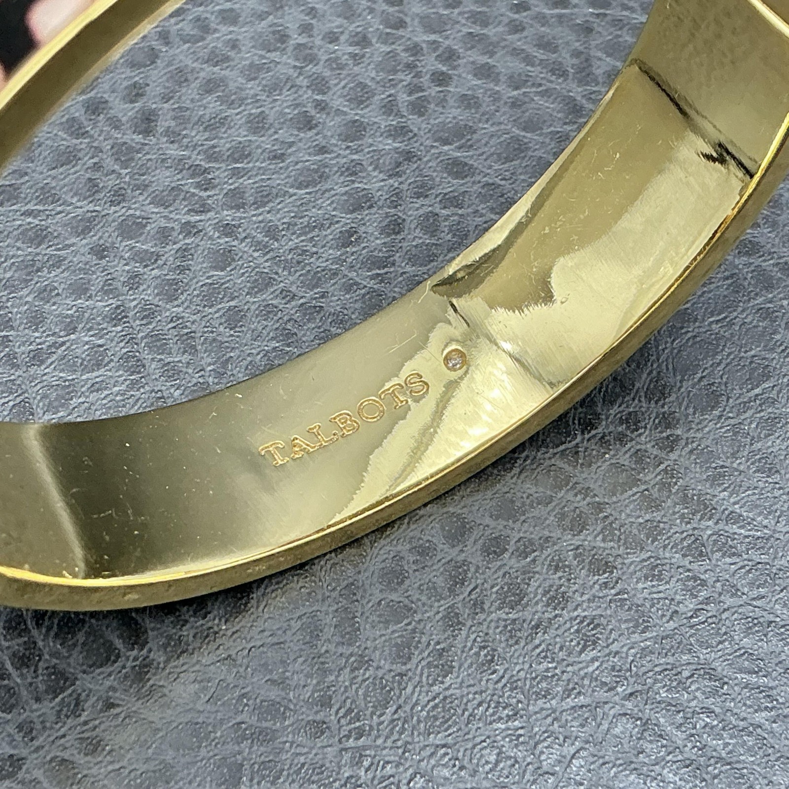 Talbots Bracelet Multicolor Leopard Enamel Gold Tone Womens 6.8 In Jewelry