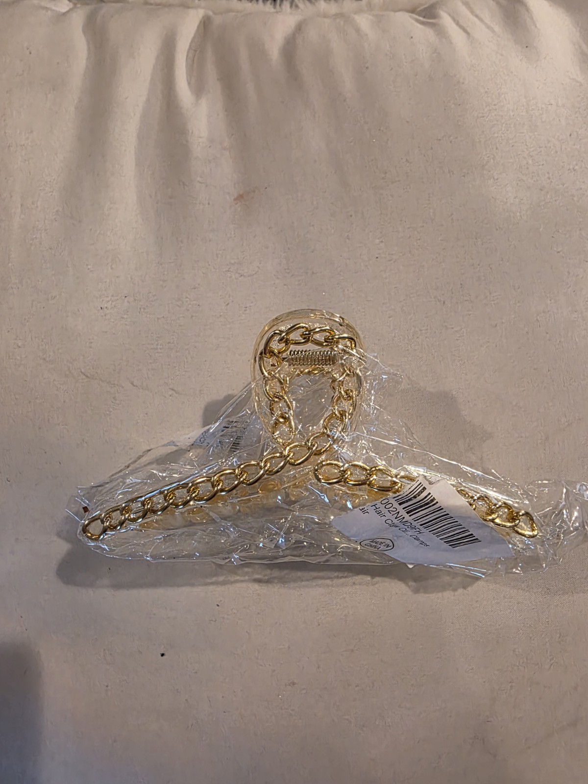 Gold Tone Oval Link Chain Bracelet with Lobster Clasp, Metal, Under 8 in