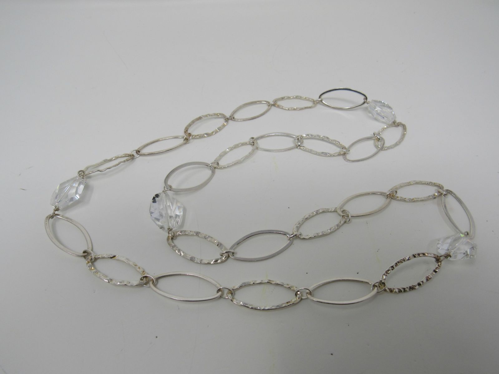 Designer Chain Link Necklace Silver Female Adult 580-020723