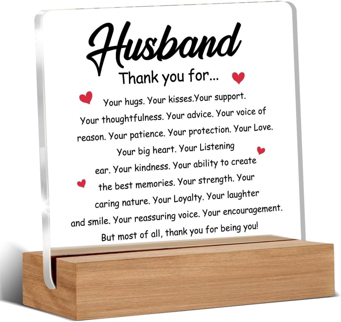 Husband Gifts from Wife, Valentines Day Anniversary Birthday Gifts for Him Husba