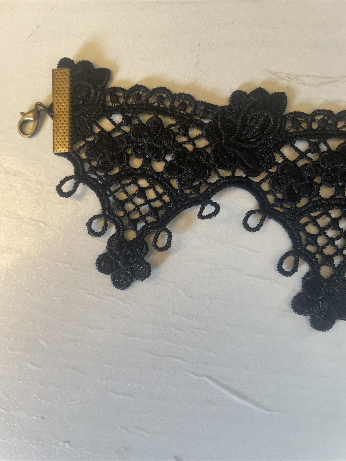 Lace Cameo Choker Dress Up Vampire Gothic Prop Bridal 36cm