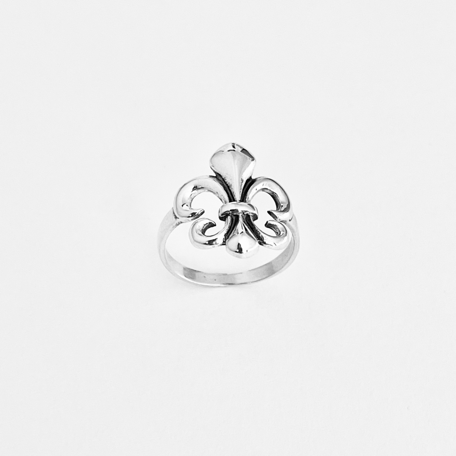 Sterling Silver Fleur De Lis Ring, Saints, Silver Rings, Lily Flower, France