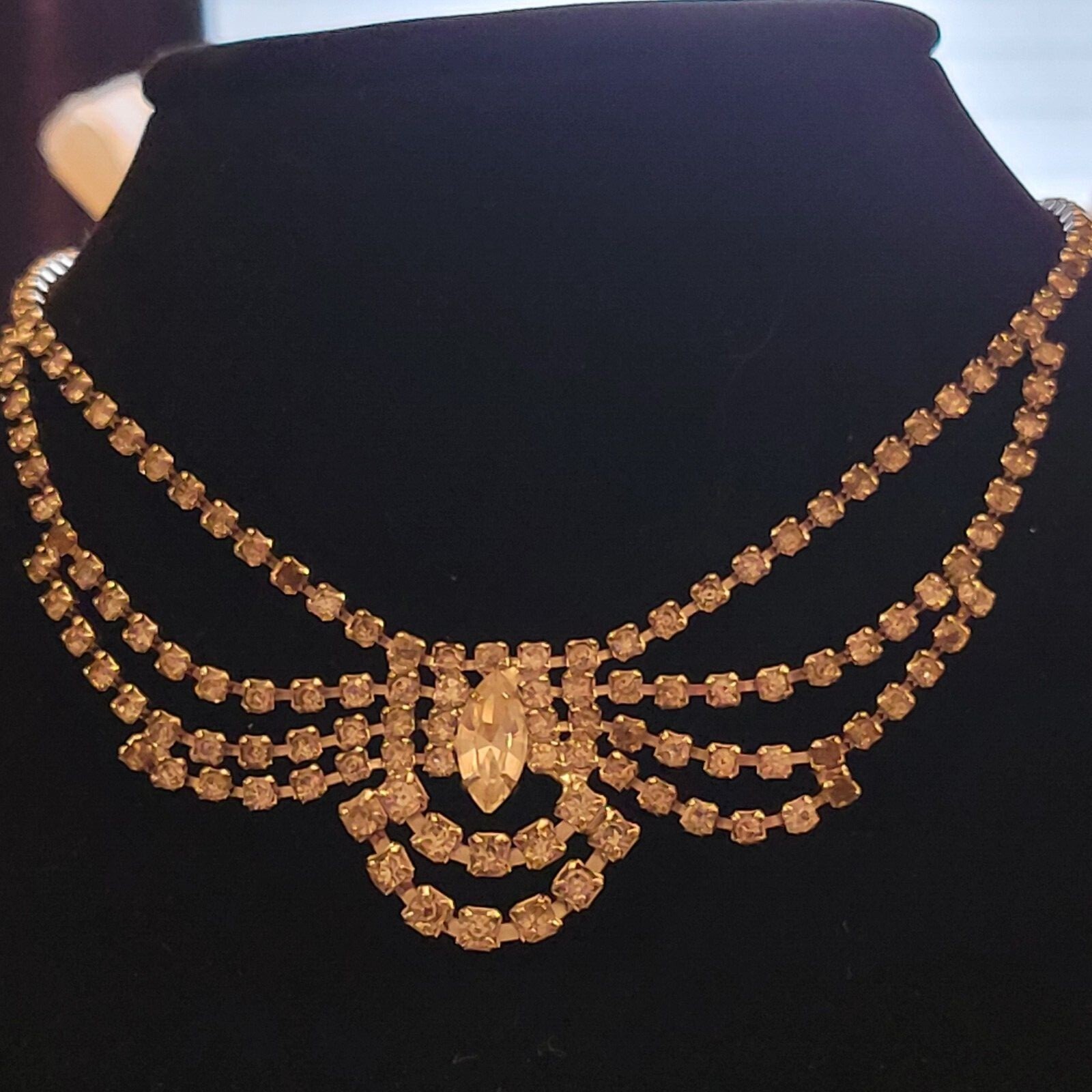L’Amour Fifth Avenue Rhinestone Bracelet, Necklace and Earrings Original Box