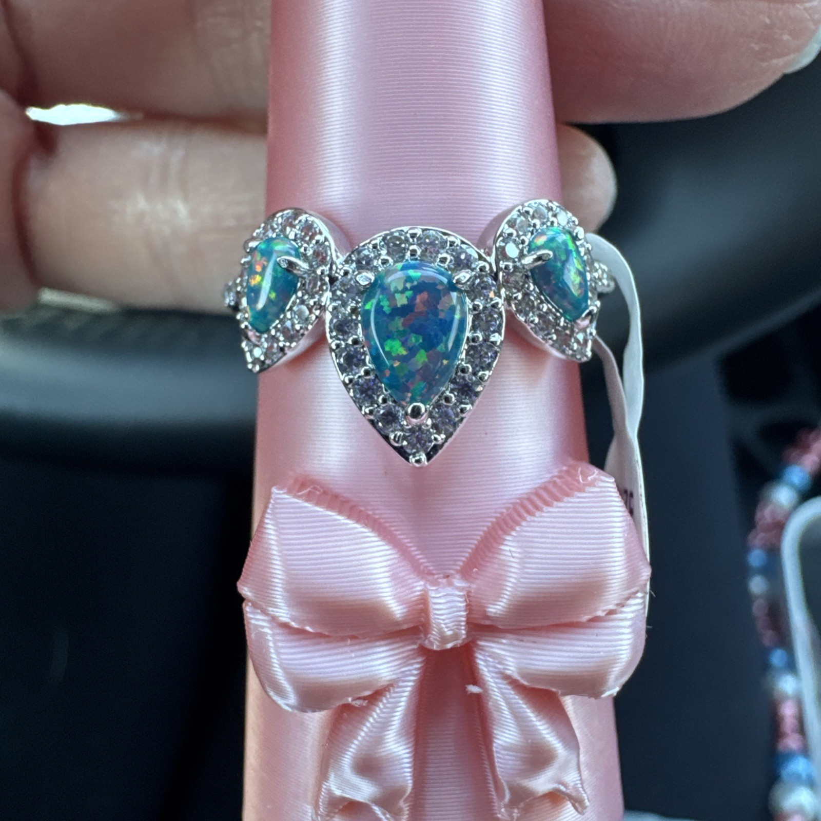 Bomb Party Ring Size 9 October 2024 She Glows With Grace Emerald Fire Opal