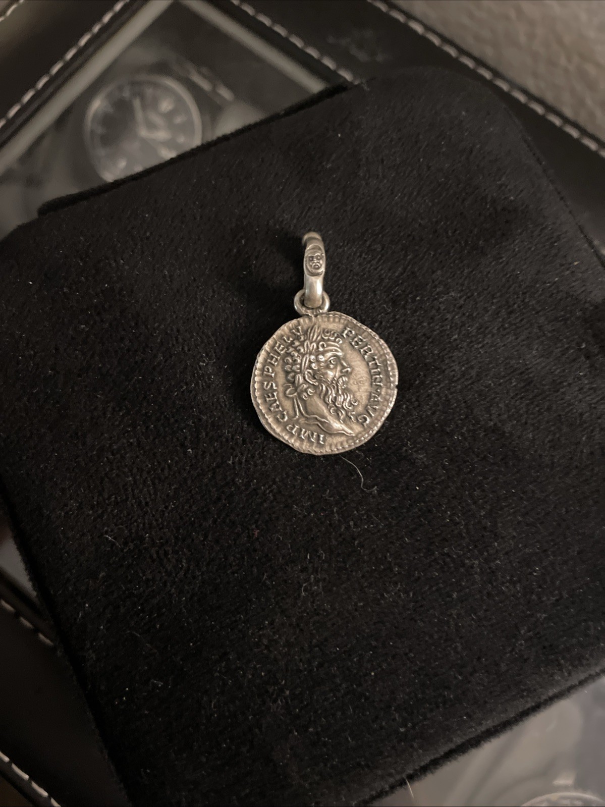 Silver Ancient Coin Pendant Replica