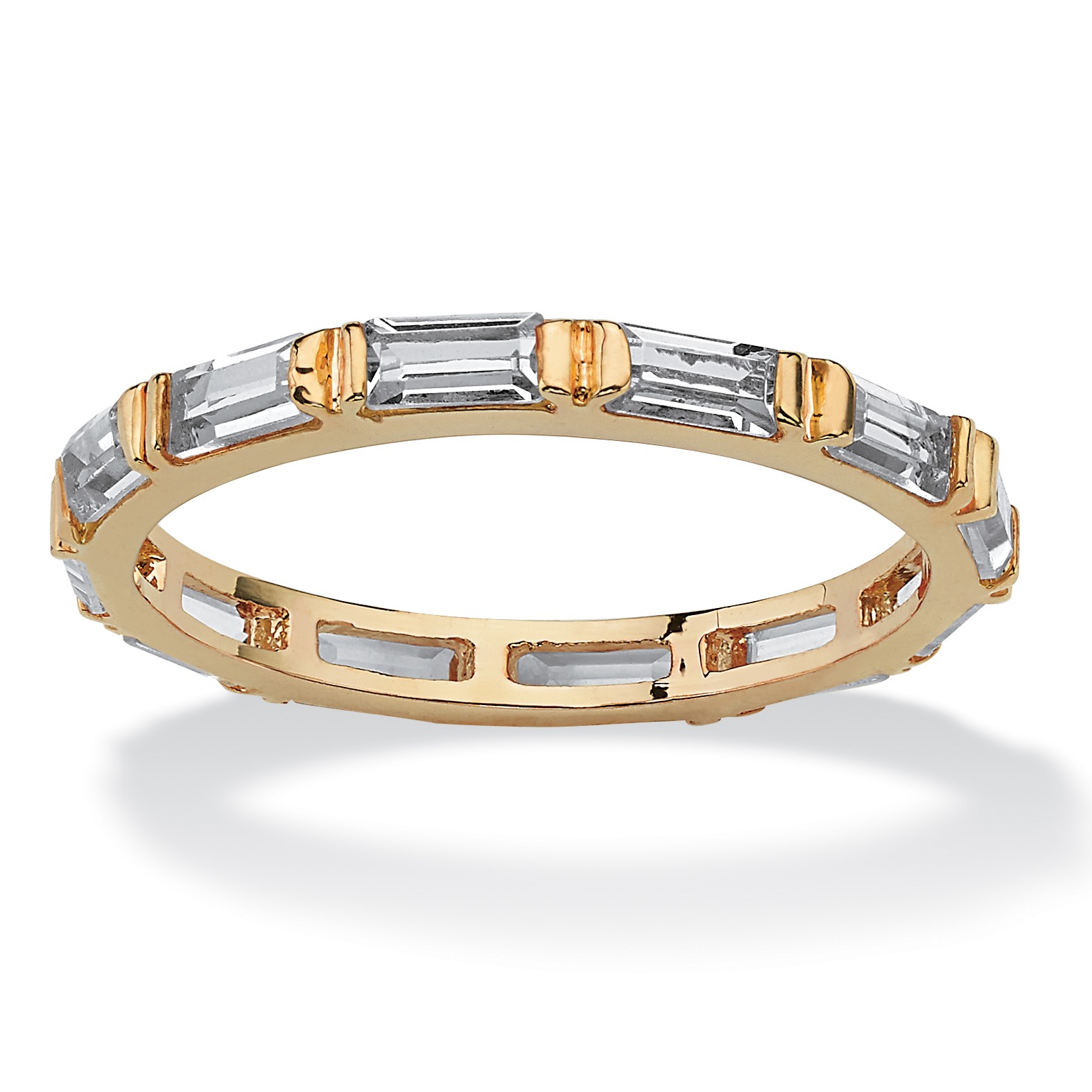 Birthstone Eternity Band Gold-Plated