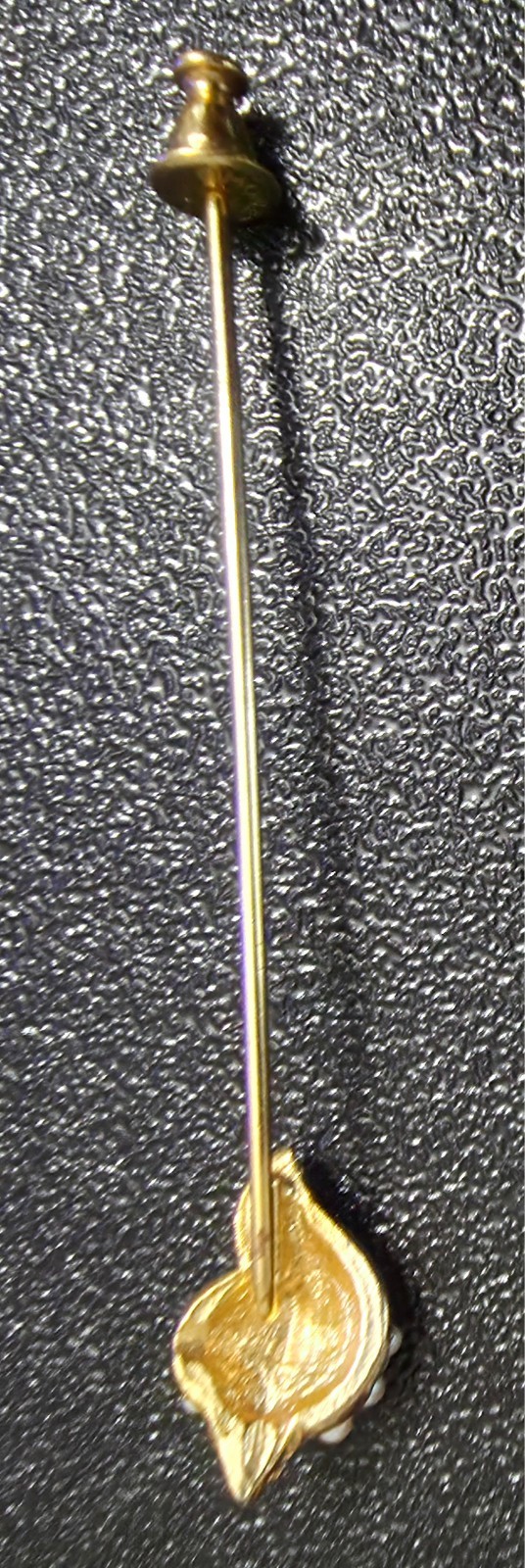 Sea Shell Stick Pin gold in color Unique