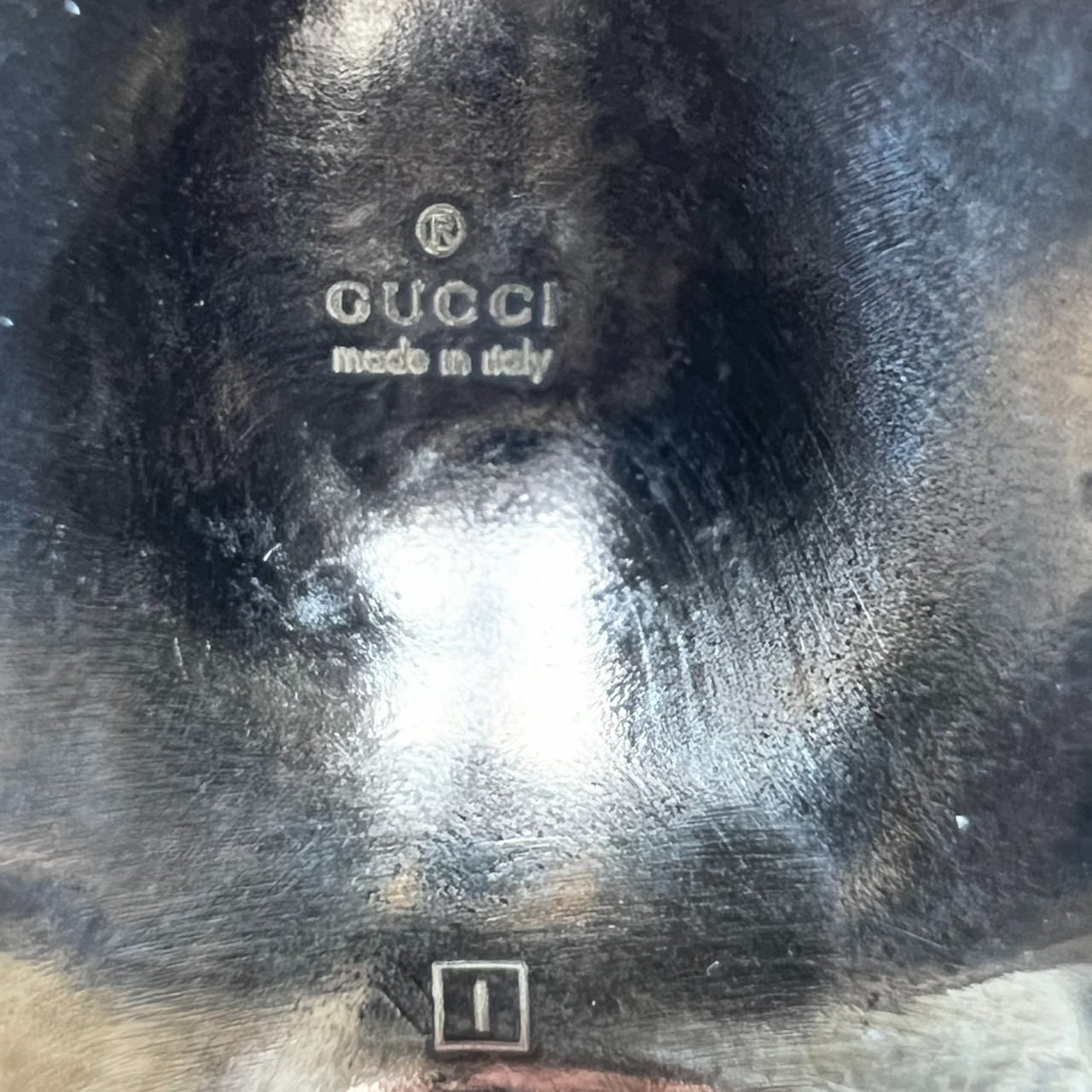 Gucci Lion Head Motif Ring Silver Tone Authentic Japan Size US 8