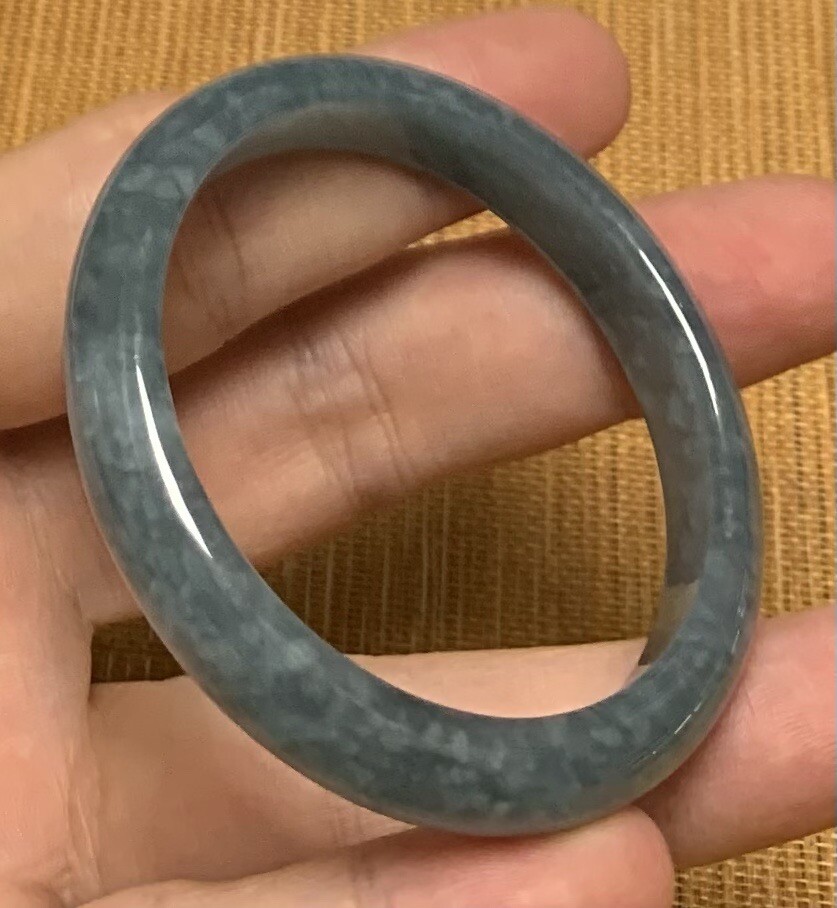 Certified Green Natural JADE JADEITE BABY Child Bangle Bracelet 45 mm 418145
