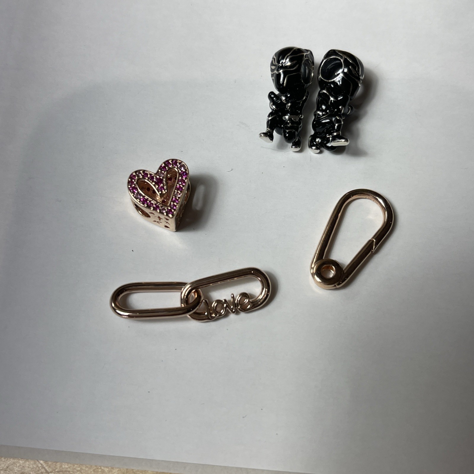 Qty 5 Authentic PANDORA Dangle Charms See Pics
